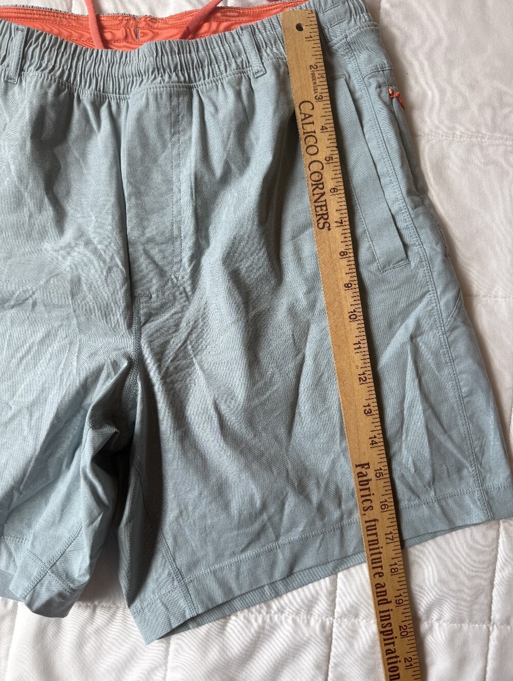 Birddogs Athletic Shorts Teal Sage Built-In Liner Large Men's - Picture 10 of 10